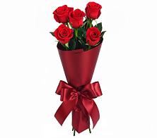 Букет 5 Красных роз Эдлесс Лав в Серафимовском