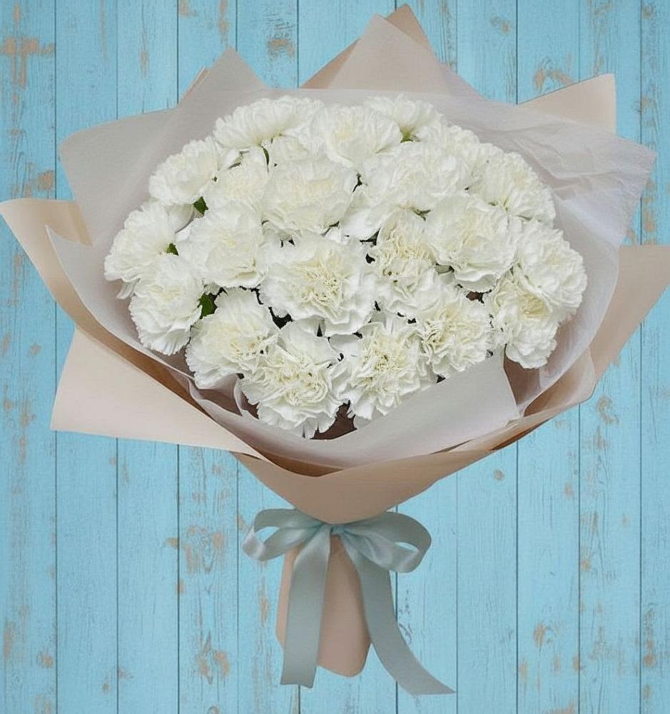 Букет цветов из: Гвоздики в Серафимовском