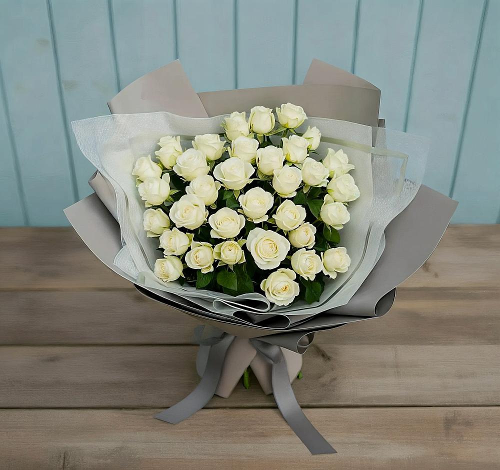 Букет Белоснежная нежность в Серафимовском