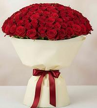 Букет 101 Красная роза Милано в Серафимовском