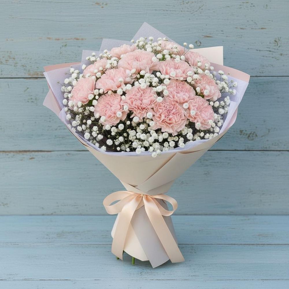 Букет цветов из: Гвоздики в Серафимовском