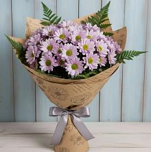 Букет цветов из:  Хризантемы #REPLACE_PRED# Серафимовском