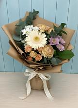 Букет цветов из:  Герберы и Хризантемы в Серафимовском