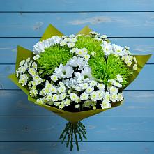 Букет цветов из:  Хризантемы #REPLACE_PRED# Серафимовском