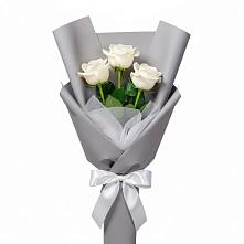 Букет 3 белые розы #REPLACE_PRED# Серафимовском