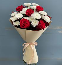 Букет цветов из:  Розы и Хризантемы в Серафимовском
