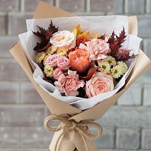 Букет цветов из:  Гвоздики, Хризантемы и Розы в Серафимовском