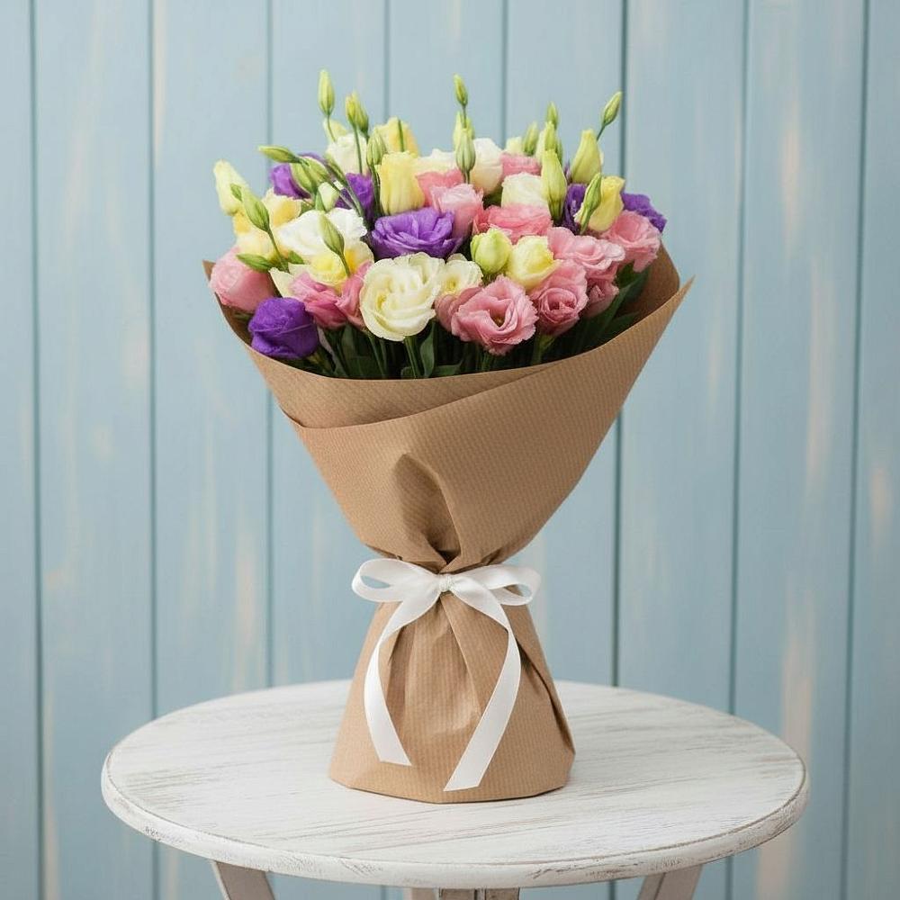 Букет цветов из: Лизиантусы в Серафимовском