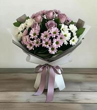 Букет цветов из:  Хризантемы и Розы в Серафимовском