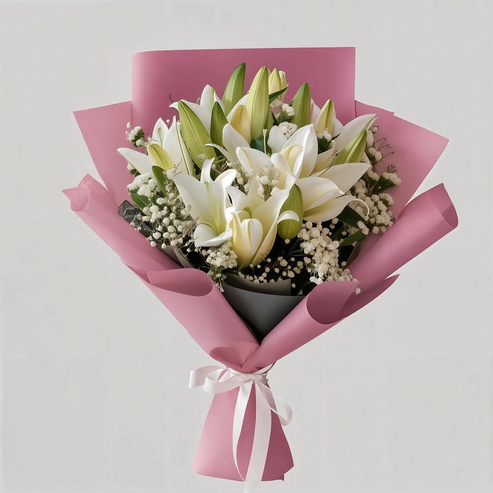 Букет цветов из: Лилии в Серафимовском