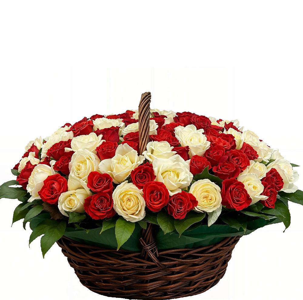 Премиум букет из: Розы в Серафимовском