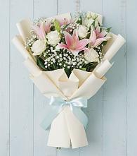 Букет цветов из:  Лилии #REPLACE_PRED# Серафимовском